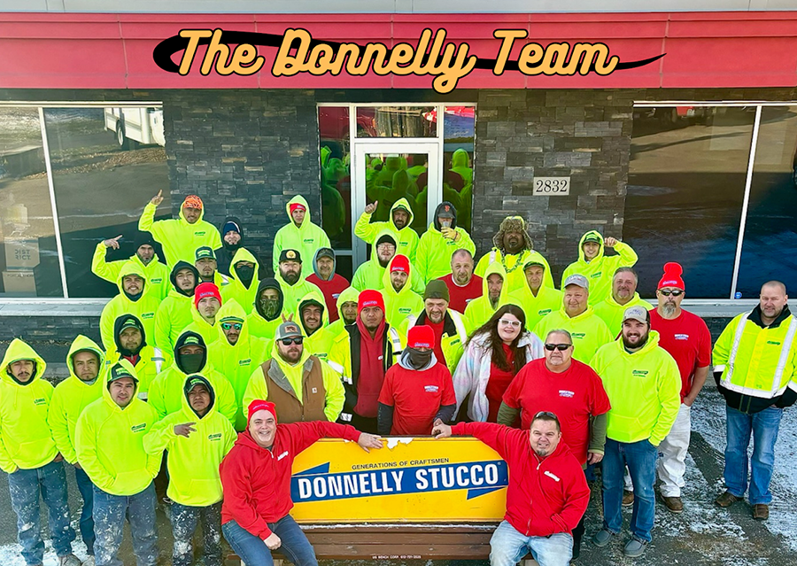 The Donnelly Stucco & Exteriors team group photo